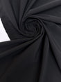 Black Polyamide Sateen Dress Fabric