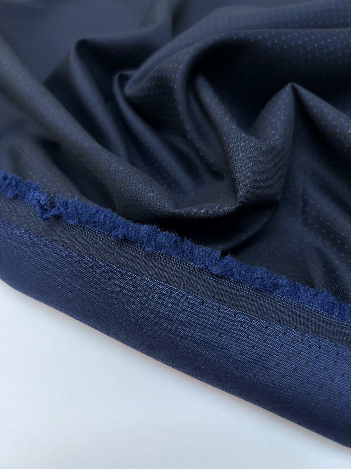 Polyester Jacquard Changeant Blue Black