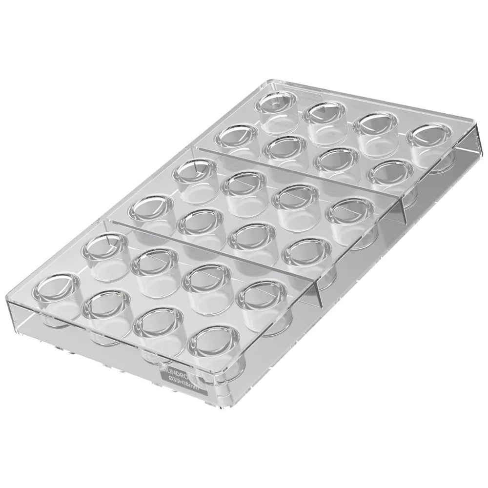 Silikomart Tritan CYLINDER-P Chocolate Mold, 24 Cavities