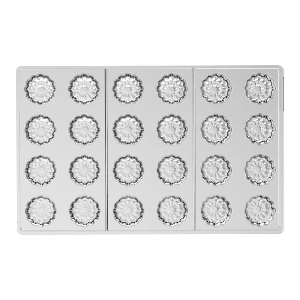 Silikomart CANNELE-P Tritan Chocolate Mold, 24 Cavities