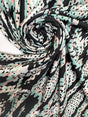 Polyester Knitted Abstract Multicolour Fabric