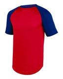 Jersey de béisbol de manga corta con tecnología de absorción para jóvenes