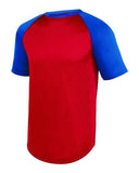 Jersey de béisbol de manga corta con tecnología de absorción para jóvenes