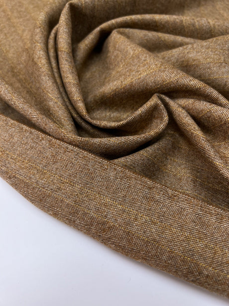 Wool Tweed Brown Beige