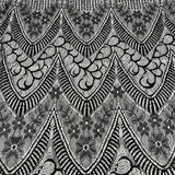 3 Yards Chantilly Embroidered Lace Fabric with Eyelash Scallop