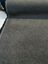 Modest Granite Brown Chenille Backed Upholstery Fabric - Granite Brown With Black Background, 58" Width (1 Yard)