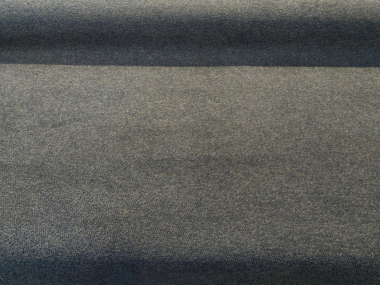 Modest Granite Brown Chenille Backed Upholstery Fabric - Granite Brown With Black Background, 58" Width (1 Yard)