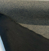 Modest Granite Brown Chenille Backed Upholstery Fabric - Granite Brown With Black Background, 58" Width (1 Yard)