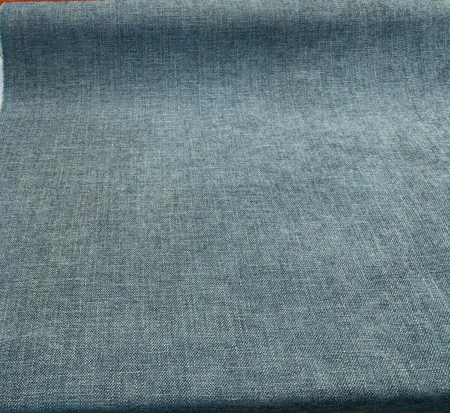 Eko Spruce Blue Green Italian Performance Chenille Fabric - Spruce Blue Green, 56" Width (1 Yard)