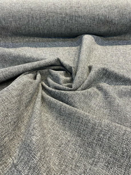 Callamezzo Tech Metal Chenille Basketweave Upholstery Fabric - Metal Basketweave, 61" Width (1 Yard)