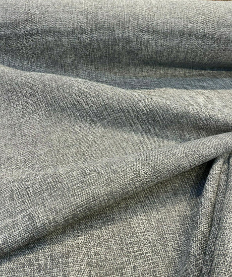 Callamezzo Tech Metal Chenille Basketweave Upholstery Fabric - Metal Basketweave, 61" Width (1 Yard)