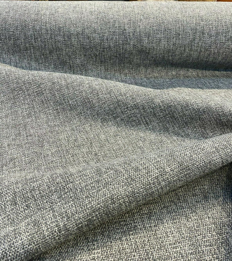 Callamezzo Tech Metal Chenille Basketweave Upholstery Fabric - Metal Basketweave, 61" Width (1 Yard)