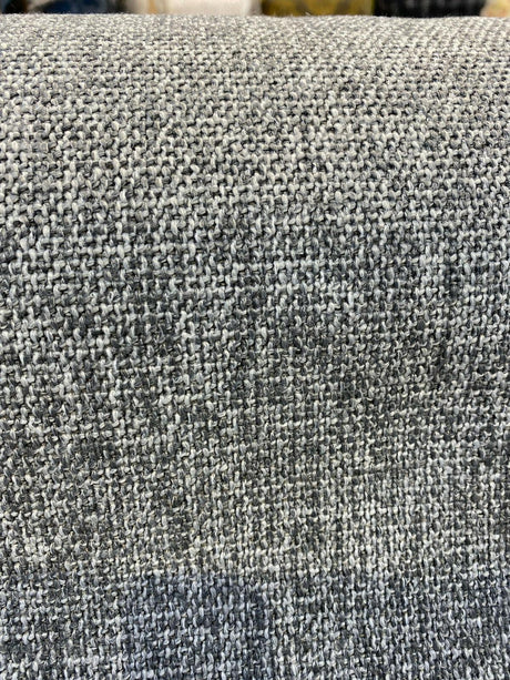 Callamezzo Tech Metal Chenille Basketweave Upholstery Fabric - Metal Basketweave, 61" Width (1 Yard)