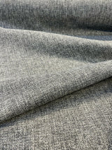 Callamezzo Tech Metal Chenille Basketweave Upholstery Fabric - Metal Basketweave, 61" Width (1 Yard)