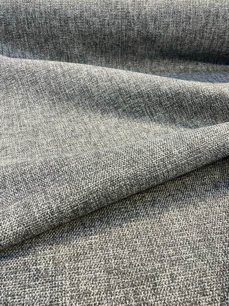 Callamezzo Tech Metal Chenille Basketweave Upholstery Fabric - Metal Basketweave, 61" Width (1 Yard)