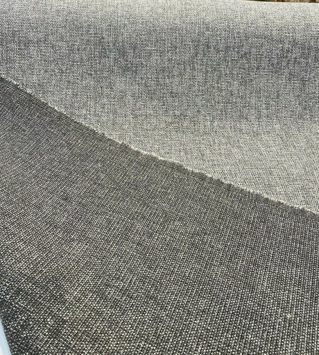 Callamezzo Tech Metal Chenille Basketweave Upholstery Fabric - Metal Basketweave, 61" Width (1 Yard)