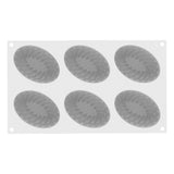Silikomart PLEIN COEUR OVAL 145 Silicone Oval Mold, 6 Cavities