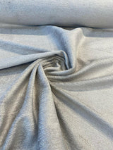 Yeti Grey Fog Italian Premium Soft Chenille Fabric - Fog Gray, Upholstery Fabric, 56" Width (By The Yard)
