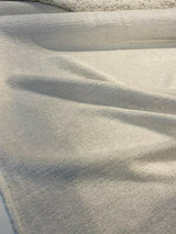 Yeti Ecru White Italian Premium Soft Chenille Upholstery Fabric - Ecru White, 56" Width (1 Yard)