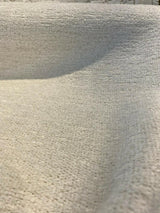 Yeti Ecru White Italian Premium Soft Chenille Upholstery Fabric - Ecru White, 56" Width (1 Yard)