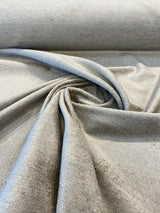 Yeti Sand Beige Italian Premium Soft Chenille Fabric - Sand Beige, 56" Width (1 Yard)