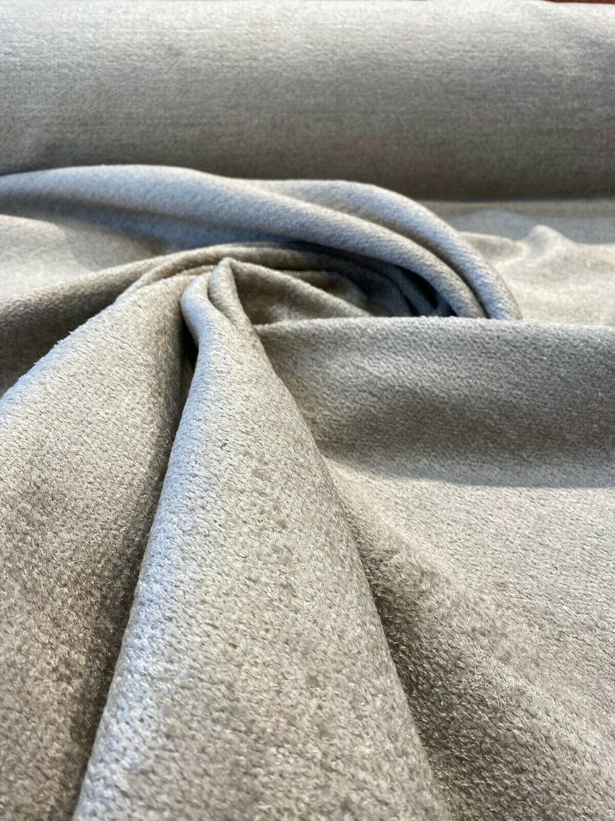 Yeti Sand Beige Italian Premium Soft Chenille Fabric - Sand Beige, 56" Width (1 Yard)