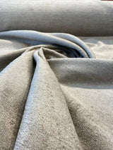 Yeti Sand Beige Italian Premium Soft Chenille Fabric - Sand Beige, 56" Width (1 Yard)