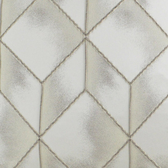 Social Call Platinum White Emb Polyester Fabric - White, Embroidered, 56" Width, 7" Vertical Repeat, 14" Horizontal Repeat (1 Yard)