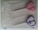Bride & Groom Heart Sucker Chocolate Mold