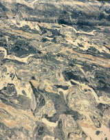 Marble Gate Blue Velvet Upholstery Fabric - Blue Marble Pattern, 54" Width (By The Yard)