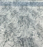 Nature Cloud Spotting Velvet Upholstery Fabric - White Gray Marble Design, 54" Width (By The Yard)