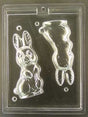 3D Pretty Rabbit Chocolate Mold - ECE890