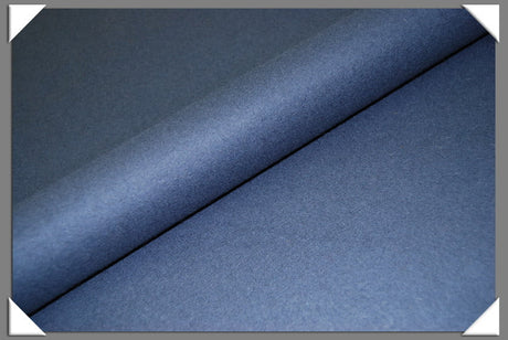 Medium Blue Wool/Nylon Melton Fabric - Medium Blue, Melton Fabric, 58/60" Wide