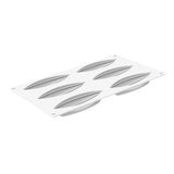 Silikomart KIT CABOSSA Silicone Mold and Tart Ring, 6 Cavities