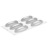 Silikomart KIT CABOSSA Silicone Mold and Tart Ring, 6 Cavities
