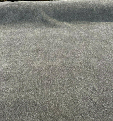 Calvin Linen Wrought Iron Gray Linen Fabric - Wrought Iron Gray, 56" Width, Railroaded (1 Yard)