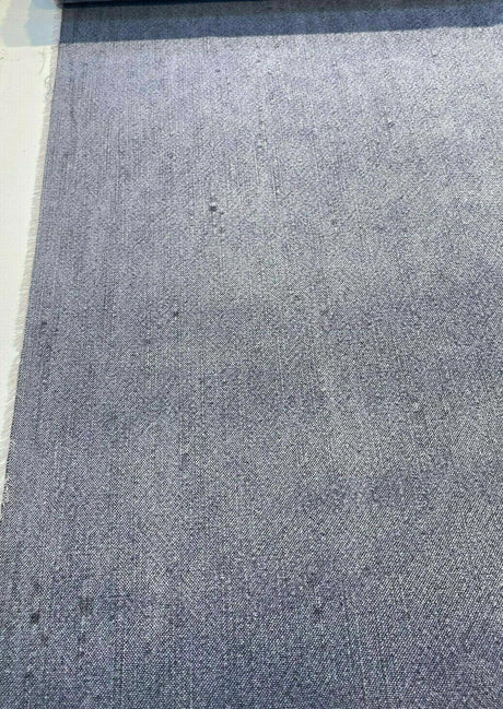Calvin Linen Denim Blue Italian Linen Blend Fabric - Denim Blue, 56" Width, Railroaded (1 Yard)