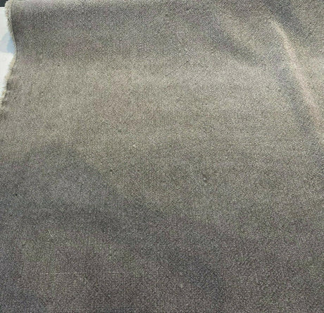 Calvin Linen Tumble Weed Gray Viscose Linen Cotton Fabric - Tumble Weed Gray, 56" Width, Railroaded (1 Yard)