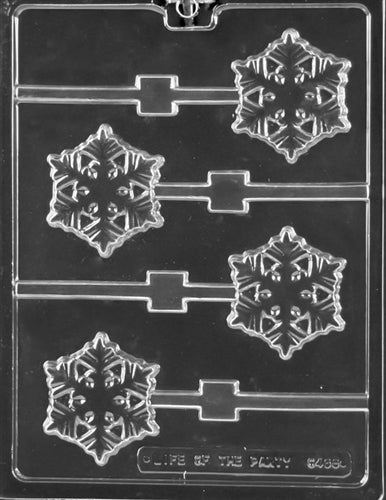 Frozen Snowflake Pop Chocolate Mold