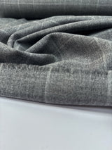 Wool Tweed Checked Gray