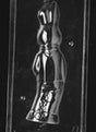 3D Jumbo Boy Bunny Chocolate Mold - Back - LPE303B