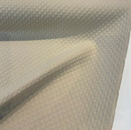 Sunbrella Cozy Quilt Acrylic Fabric - Tan Beige Quilt Design, 50" Width (1 Yard)