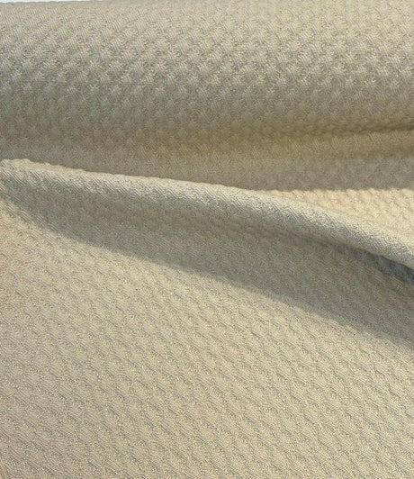 Sunbrella Cozy Quilt Acrylic Fabric - Tan Beige Quilt Design, 50" Width (1 Yard)