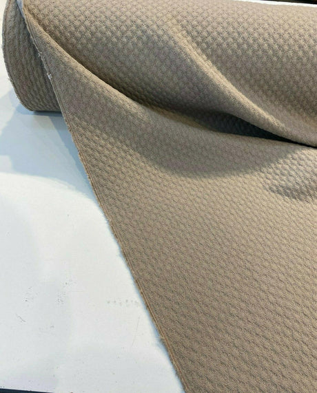 Sunbrella Acrylic Fabric - Cozy Quilt, Taupe, 50" Width (1 Yard)
