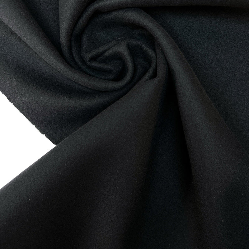 Black Wool Tweed