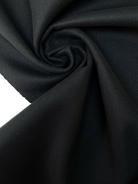 Black Wool Tweed
