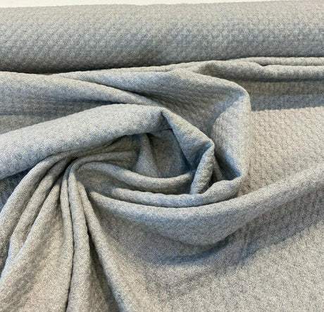 Sunbrella Outdoor Cozy Quilt Acrylic Fabric - Charcoal Gray Quilt Design, 50" Width (1 Yard)