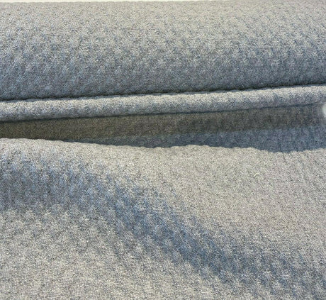 Sunbrella Outdoor Cozy Quilt Acrylic Fabric - Charcoal Gray Quilt Design, 50" Width (1 Yard)