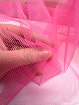 Pink Polyamide Mesh Fabric