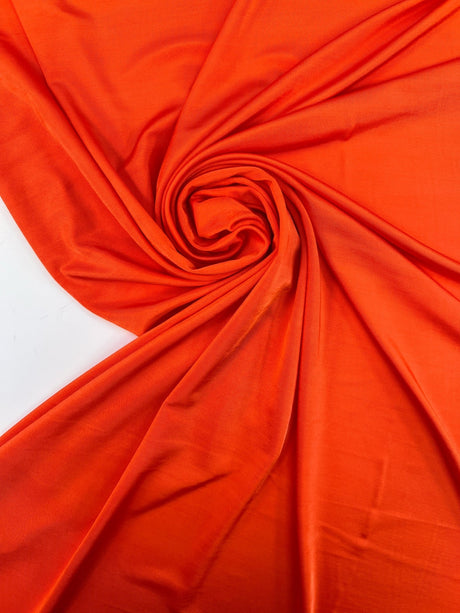 Viscose Stretch Knitted Fabric Orange